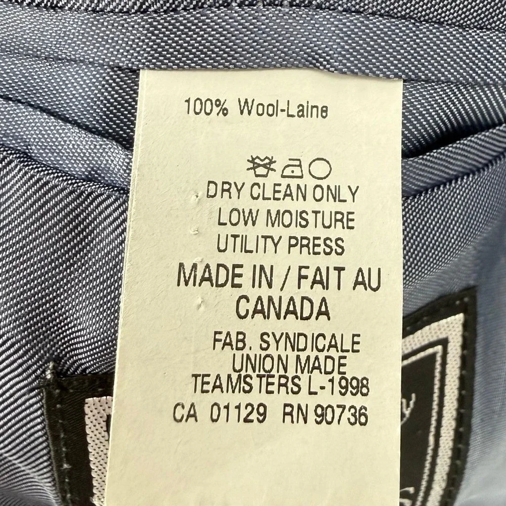 Ralph Lauren Mens 38R 100% Wool Blazer Grey Glen Plaid Sport Coat Designer - Picture 9 of 10